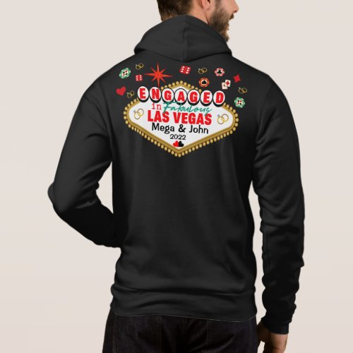 Las Vegas Engaged Celebration Couple Matching  Hoodie