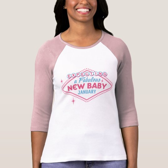 Las Vegas Expecting Custom Month T-Shirt