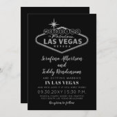 Las Vegas Fabulous Destination Wedding Invitation (Front/Back)