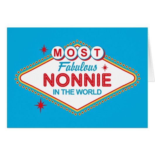 Las Vegas Fabulous Nonnie Card (Front Horizontal)