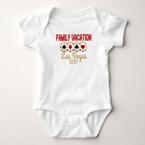 Las Vegas Family Vacation Group Matching  Baby Bodysuit