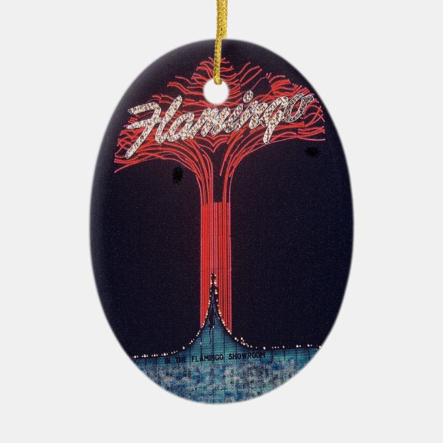 Las Vegas Flamingo Hotel Ceramic Ornament (Front)