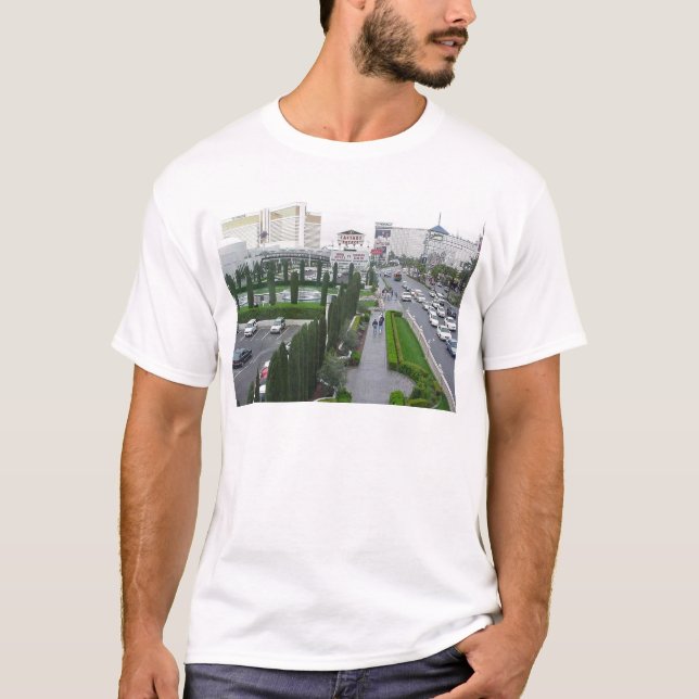 Las Vegas Fountains Hotels Casinos Caesars Palace T-Shirt (Front)