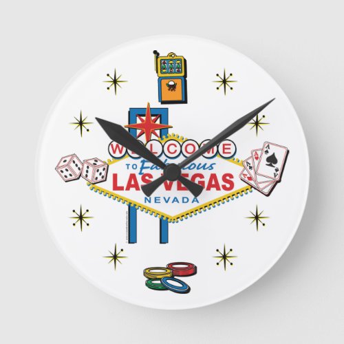 Las Vegas Gambling Icom Round Clock