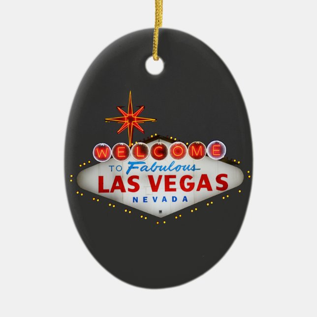 Las Vegas Gifts Ceramic Ornament (Front)