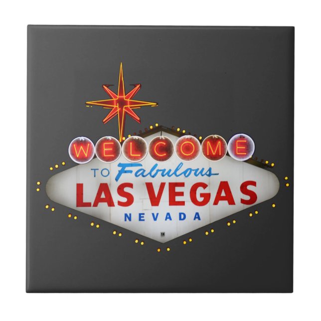 Las Vegas Gifts Ceramic Tile (Front)