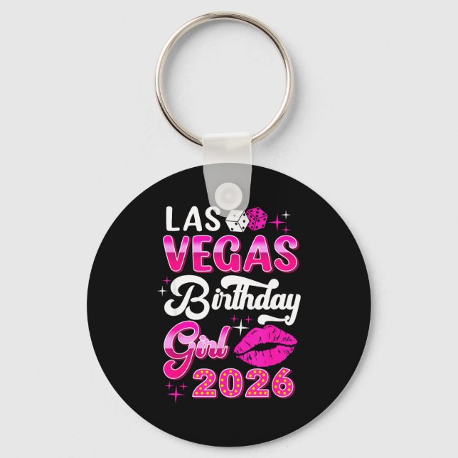 Las Vegas Girls Trip 2026 Cruise Trip Matching Bir Keychain (Front)