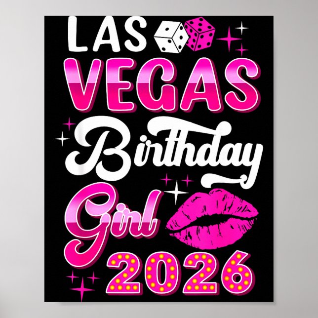 Las Vegas Girls Trip 2026 Cruise Trip Matching Bir Poster (Front)