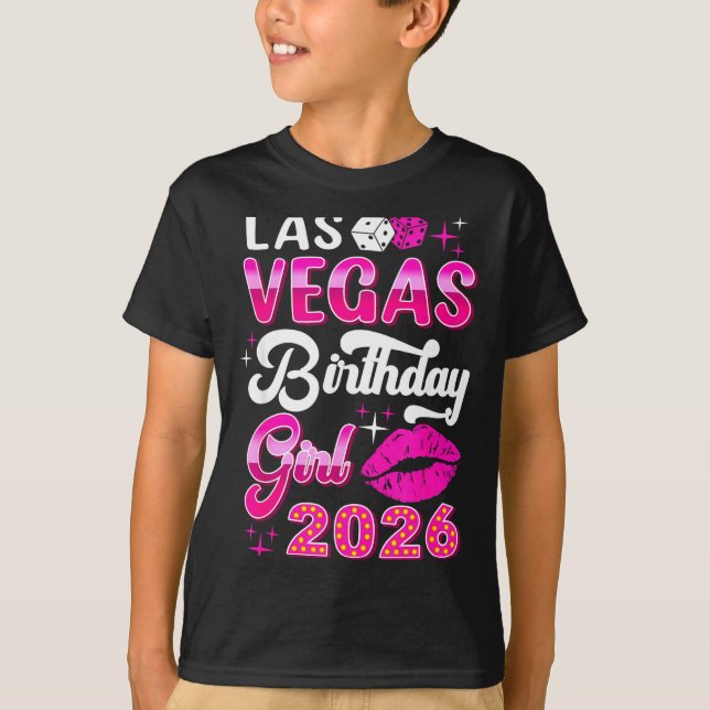 Las Vegas Girls Trip 2026 Cruise Trip Matching Bir T-Shirt (Front)