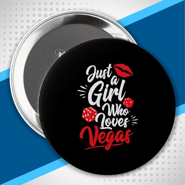 Las Vegas Girls Trip - Girl Who Loves Vegas Button (Creator Uploaded)