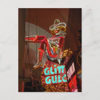Las Vegas Glitter Gulch Postcard by Incatneato at Zazzle