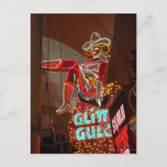 Las Vegas Glitter Gulch Postcard (Front)