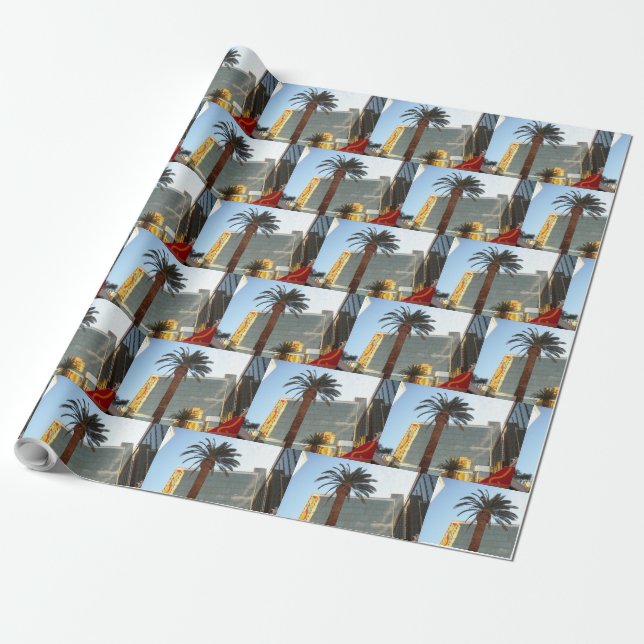 Las Vegas Golden Nugget Wrapping Paper (Unrolled)