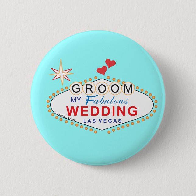 Las Vegas Groom Button (Front)