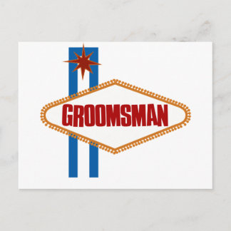 Las Vegas Groomsman Postcard