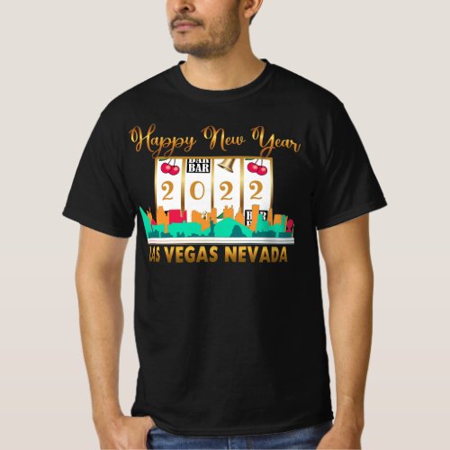 Las Vegas Happy New Year 2022 Family Friends Group T_Shirt