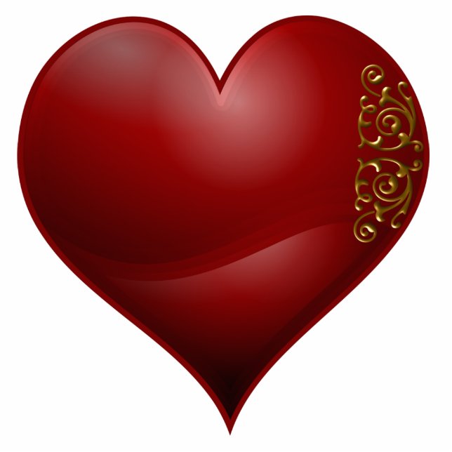 Las Vegas Heart Shape Ornament (Front)
