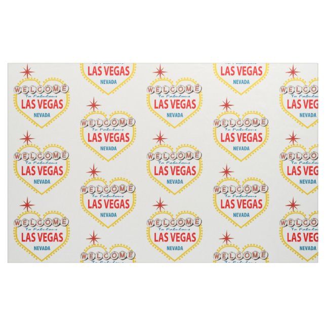 Las Vegas Heart shape Valentine's Day Fabric (Yard)