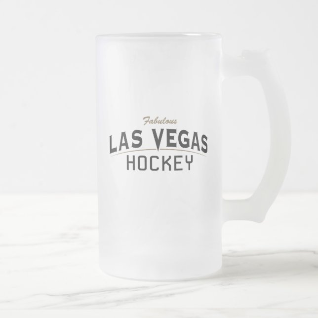 Las Vegas Hockey Frosted Glass Mug (Right)