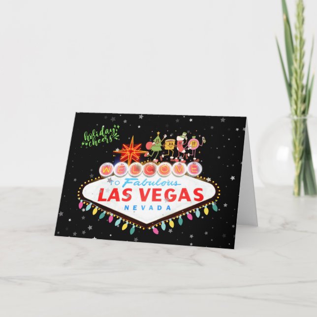 Las Vegas Holiday Cheers Card (Front)