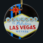Las Vegas Holiday Season Ceramic Ornament<br><div class="desc">You can personalize this Las Vegas  ornament  and use it as a fun decoration for packages  or  in place of a card and make your holiday greeting memorable!</div>