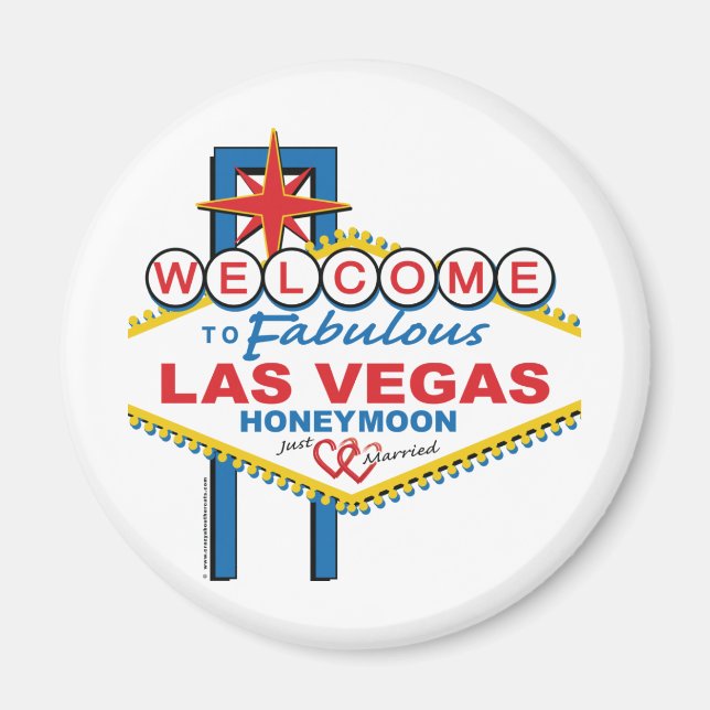 Las Vegas Honeymoon Magnet (Front)