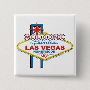 Las Vegas Honeymoon Pinback Button