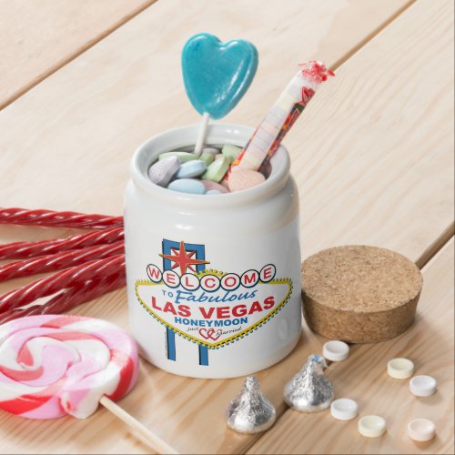 Las Vegas Honeymoon retro Candy Jar
