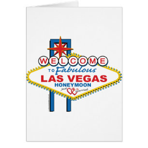 Las Vegas Honeymoon retro Cards