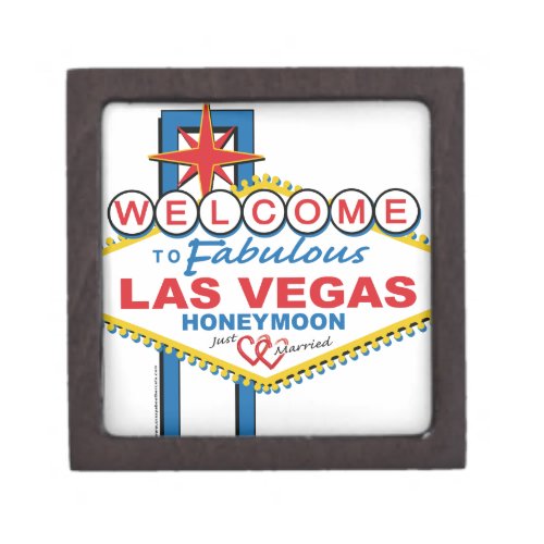Las Vegas Honeymoon retro Gift Box