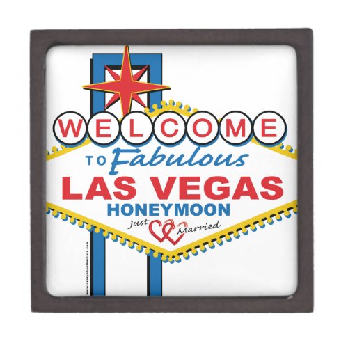 Las Vegas Honeymoon retro Gift Box