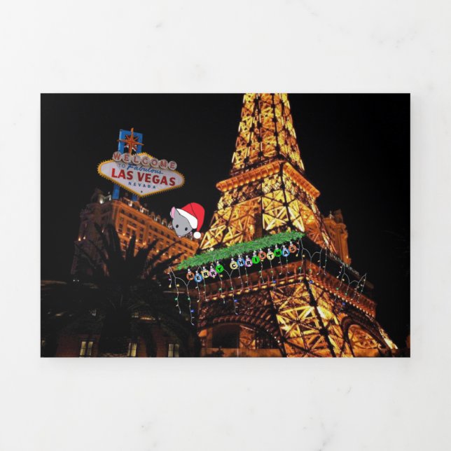 Las Vegas Hotel & Casino Trifold Letter Card (Cover)