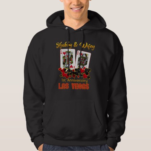 Las Vegas Hubby Wifey Wedding Anniversary   Hoodie