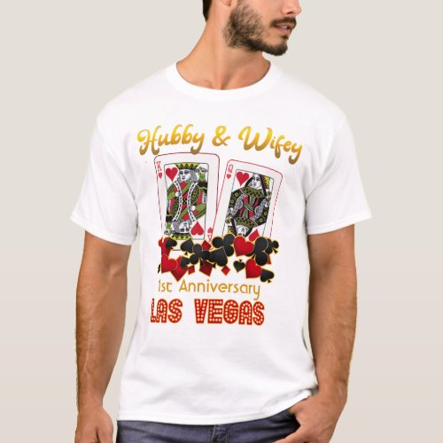 Las Vegas Hubby Wifey Wedding Anniversary  T_Shirt