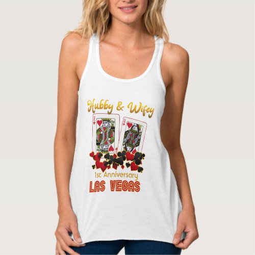 Las Vegas Hubby Wifey Wedding Anniversary   Tank Top