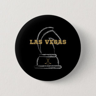 Las Vegas Ice Hockey Sports Team Golden Novelty At Button