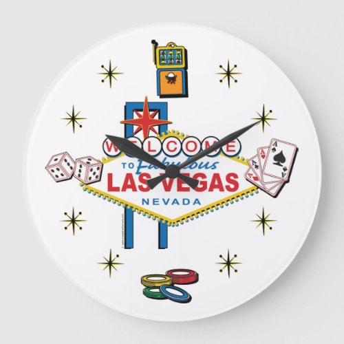Las Vegas Icon Large Clock