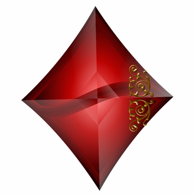 Las Vegas Icons Diamond Shape Ornament (Front)