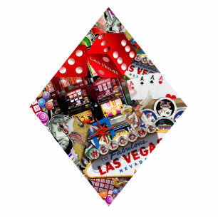 Las Vegas Icons Diamond Shape Ornament