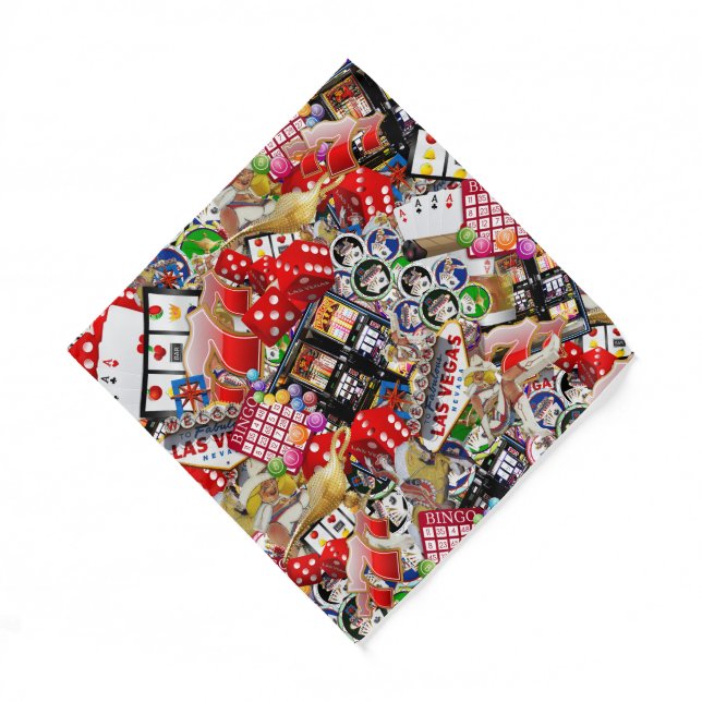Las Vegas Icons ~ Gamblers Delight Bandana (Front)