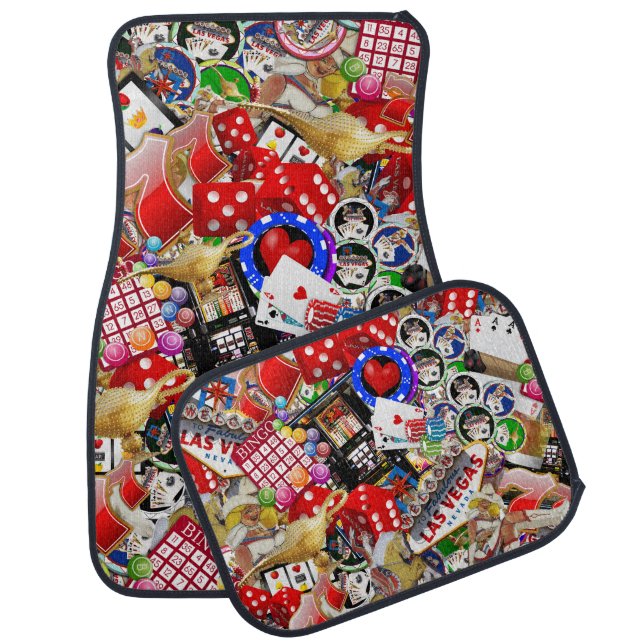 Las Vegas Icons - Gamblers Delight Car Floor Mat (Set)