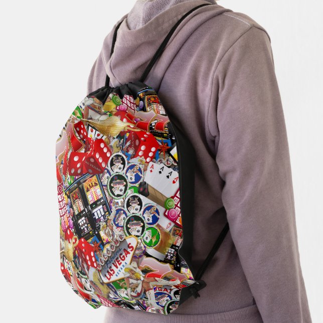 Las Vegas Icons Gamblers Delight Drawstring Bag (Insitu)