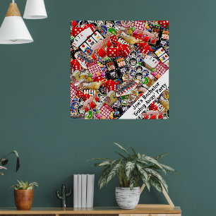  Las Vegas Icons Gamblers Delight Poster