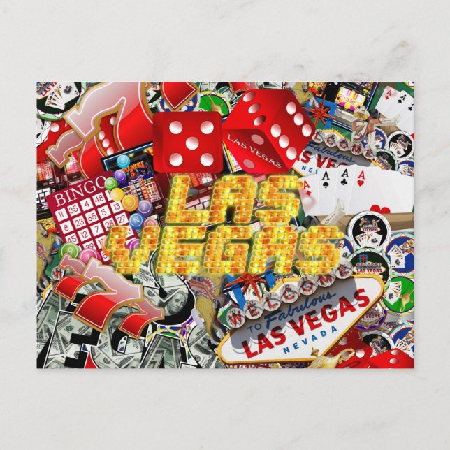 Las Vegas Icons - Neon Lights Postcard (Front)