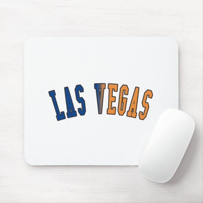 Las Vegas in Nevada State Flag Colors Mousepad
