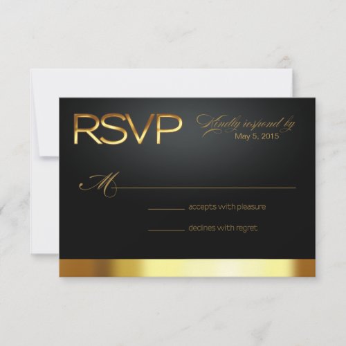 Las Vegas Lucky in Love RSVP goldblack