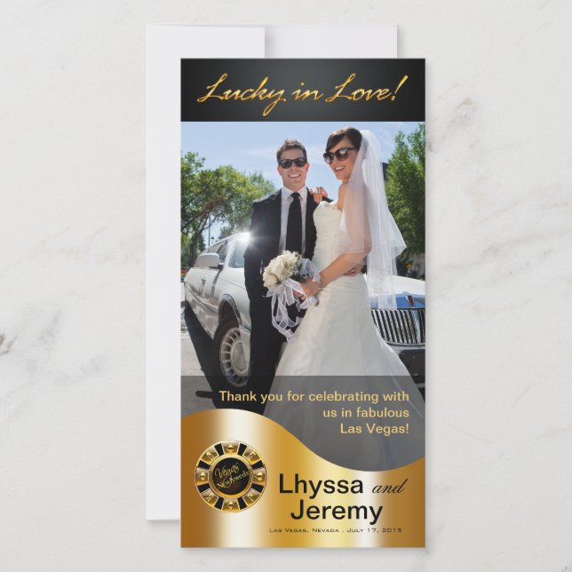 Las Vegas Lucky in Love Thank You black/gold (Front)