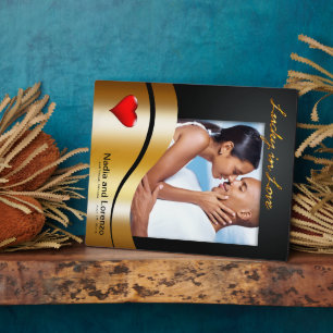 Las Vegas Lucky in Love Wedding Photo Plaque