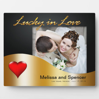 Las Vegas Lucky in Love Wedding Plaque