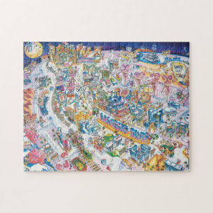 Las Vegas map Jigsaw Puzzle